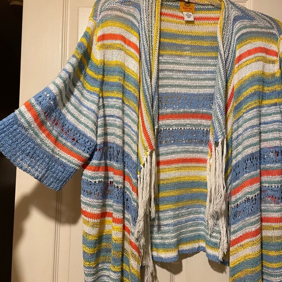 Ruby Rd. Multicolor Striped Cardigan - Picture 2 of 5